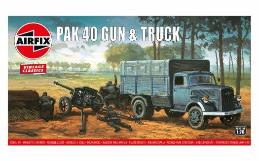 Airfix 2315 1/76 Opel Blitz German Army Truck w/Pak 40 Anti-Tank