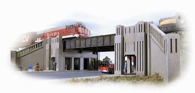 Walthers Cornerstone 933-3800 N Scale Art Deco Highway Underpass -- Kit