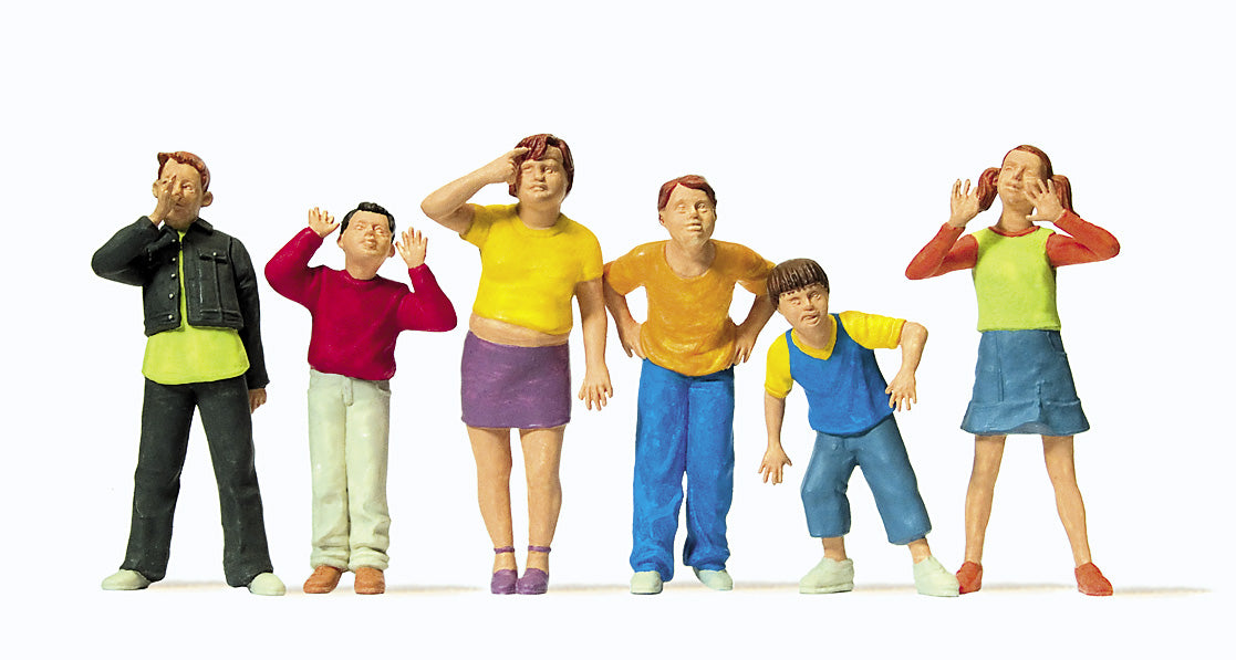 Preiser 65356 O Scale Children Figure Set pkg(6)