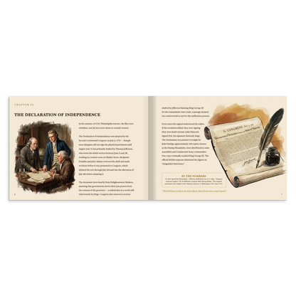 250 Years of American History: America's 250th Anniversary Coffee Table Book (200 Pages)