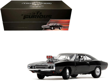 Dom's Dodge Charger R/T Black "Fast & Furious" (2009) Movie "TrueSpec" Series 1/24 Diecast Model Car by Jada  free shipping USA