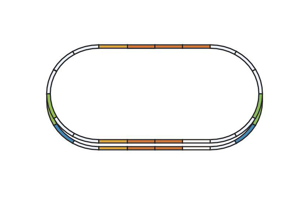 Piko 55340 HO Scale A-Track Set E