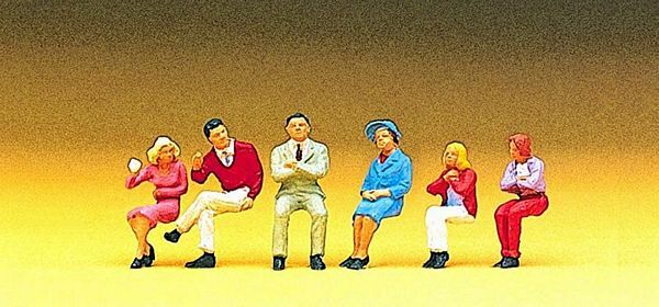 Preiser 10096 HO Scale Pedestrians Seated #2