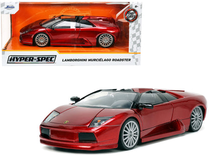 Lamborghini Murcielago Roadster Red Metallic "Hyper-Spec" Series 1/24 Diecast Model Car by Jada  free shipping USA