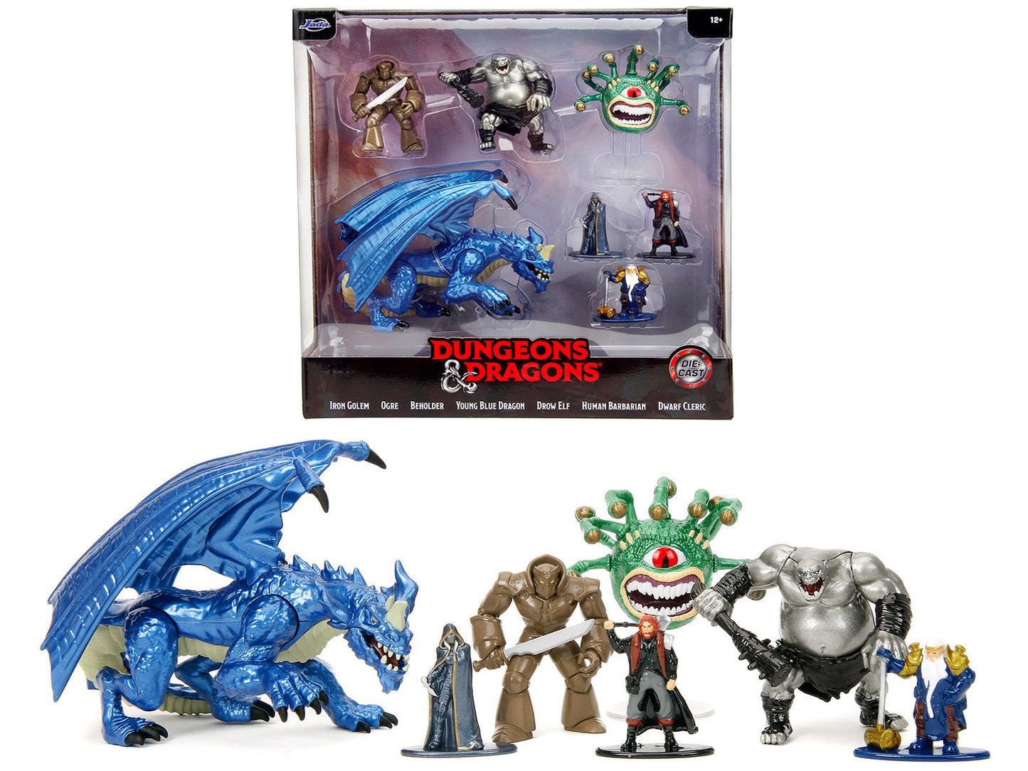 "Dungeons and Dragons" Set of 7 Diecast Figures by Jada  free shipping USA
