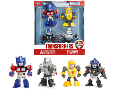 Set of 4 Diecast Figures "Transformers" TV Series "Metalfigs" Series Diecast Models by Jada  free shipping USA
