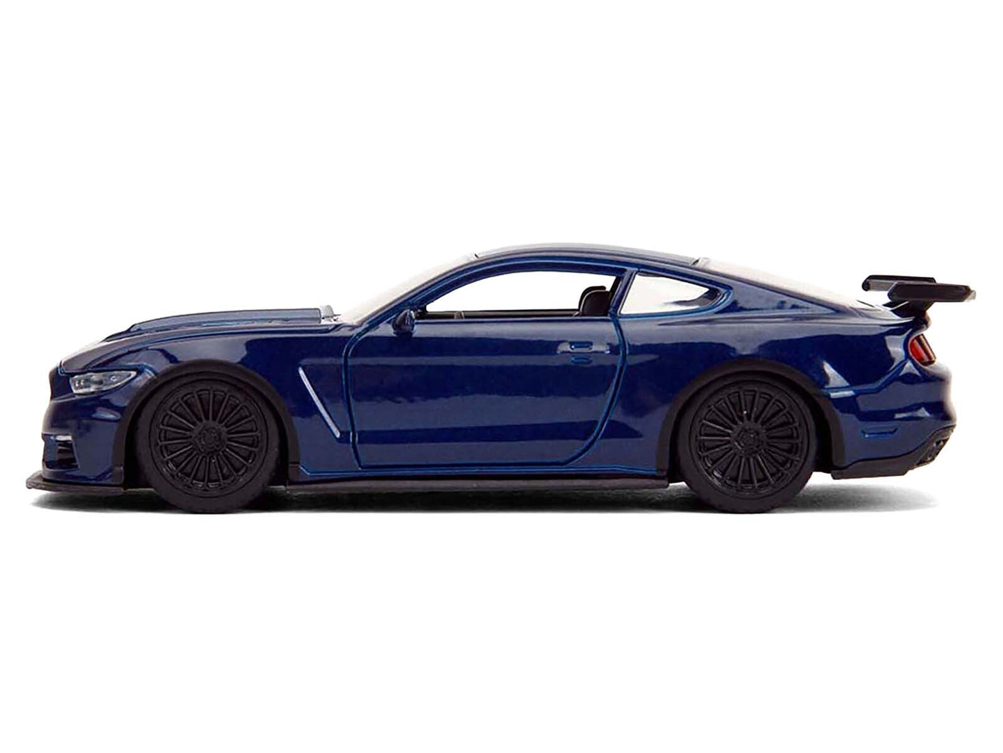 2016 Ford Mustang GT Dark Blue Metallic with White Stripe "F9" (2021) Movie "Fast & Furious" Series 1/32 Diecast Model Car by Jada