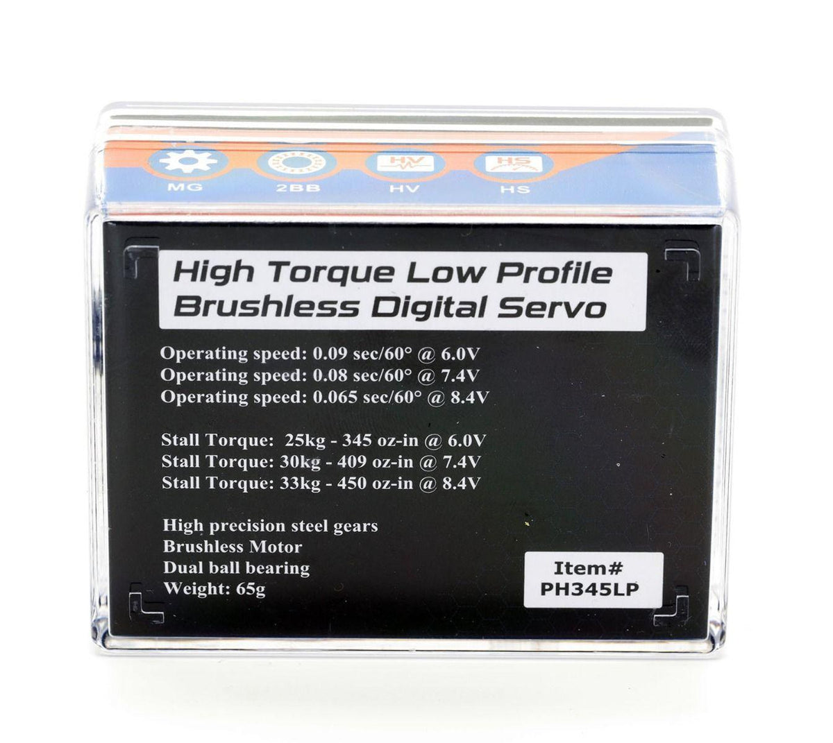 Powerhobby 345LP Low Profile High Torque / Voltage Servo WP : Vanquish Phoenix