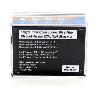 Powerhobby 345LP Low Profile High Torque / Voltage Servo WP : Vanquish Phoenix