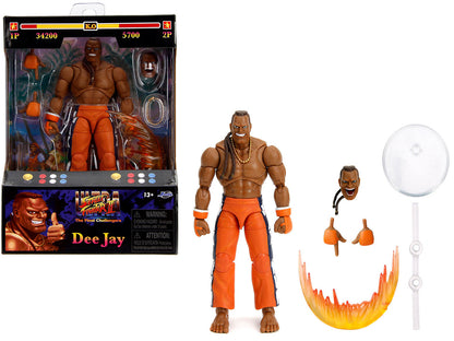 Dee Jay 6" Moveable Figure with Accessories and Alternate Head and Hands "Ultra Street Fighter II: The Final Challengers" (2017) Video Game Model by Jada  free shipping USA