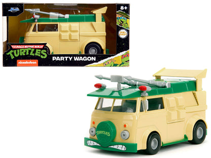 Party Wagon Green and Beige "Teenage Mutant Ninja Turtles" "Hollywood Rides" Series Diecast Model Car by Jada  free shipping USA