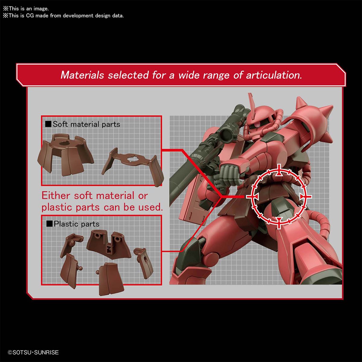 Gundam MS-O6S Char's Zaku II HG 1/144 Model Kit