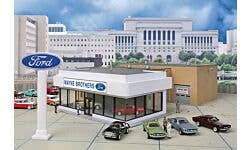 Walthers Cornerstone 933-3483 HO Wayne Bros. Ford Dealership Kit