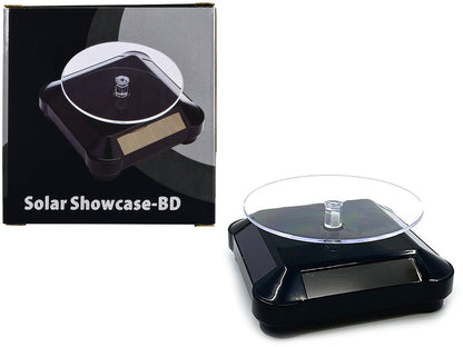 3.5″ Solar Rotating Display Stand with Black Base for 1/64 Scale Model Cars11  free shipping USA