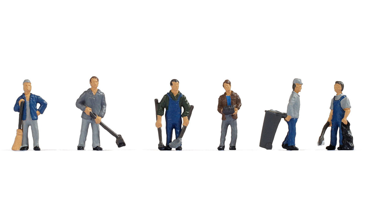 Noch 15116 HO Scale Groundskeepers / Caretakers Set, 6 pcs