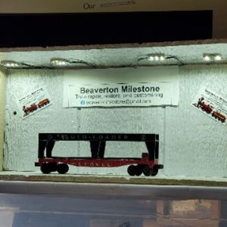 LIONEL EVANS AUTO LOADER WITH 4 CARS, 55-66