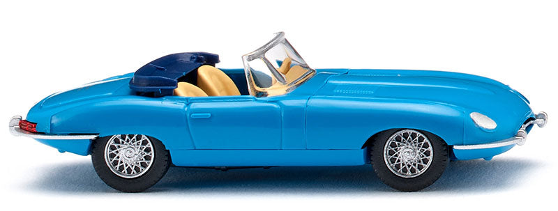 Wiking 081707 1/87 Jaguar E-Type Roadster, Blue