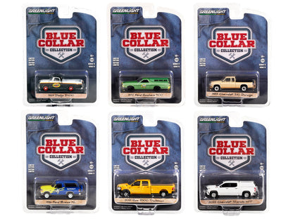 "Blue Collar Collection" Set of 6 pieces Series 11 1/64 Diecast Model Cars by Greenlight  free shipping USA
