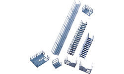 Walthers Cornerstone 933-2939 HO Photo-Etched Platforms & Stairways