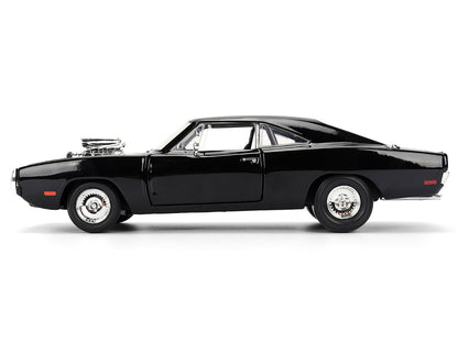 Dom's 1970 Dodge Charger R/T Black "F9" (2021) Movie "Fast & Furious" Series 1/24 Diecast Model Car by Jada