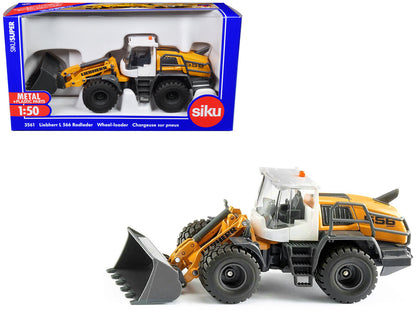 Liebherr L556 Wheel Loader Yellow with White Cabin 1/50 Diecast Model by Siku  free shipping USA