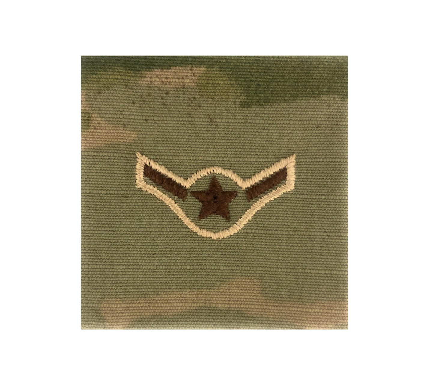 U.S. Air Force E2 Airman OCP Spice Brown Sew-On Rank For Shirt,Jacket,Coat