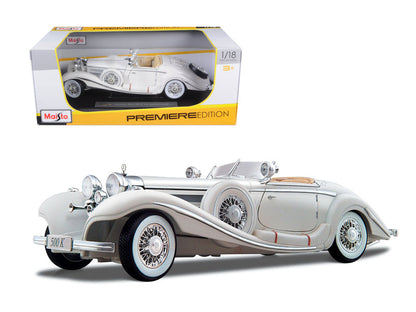 1936 Mercedes Benz 500 K Special Roadster White 1/18 Diecast Model Car by Maisto  free shipping USA