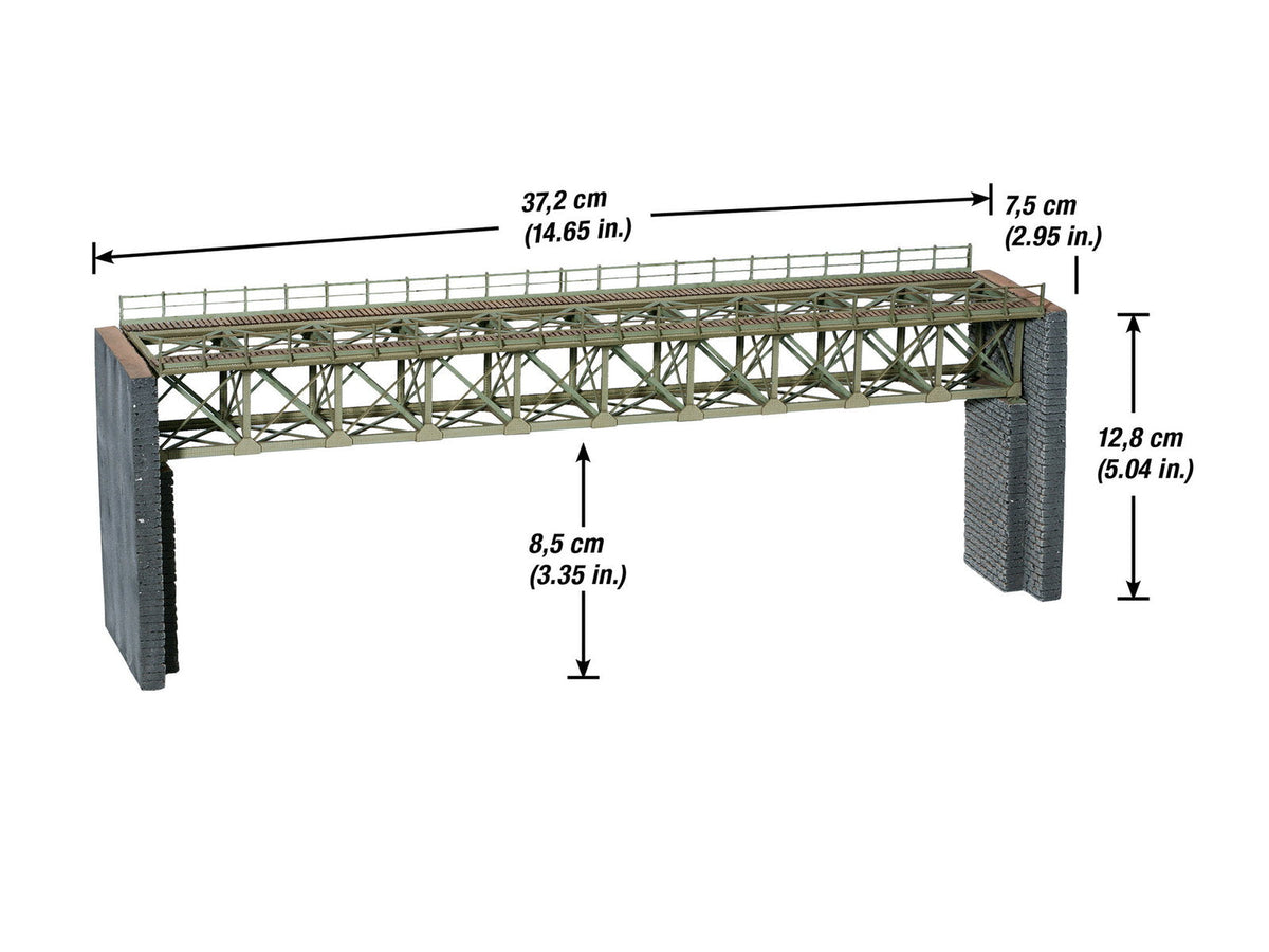 Noch 67020 HO Scale Laser-Cut Steel Bridge Kit