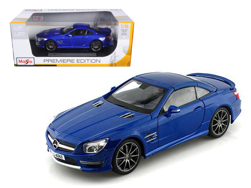 2012 Mercedes SL 63 AMG Blue 1/18 Diecast Car Model by Maisto  free shipping USA