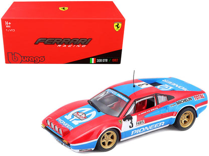 Ferrari 308 GTB #3 J.C. Andruet - Biche Monte Carlo Rally (1982) 1/43 Diecast Model Car by Bburago  free shipping USA