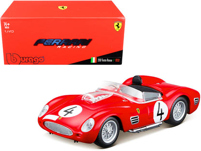 Ferrari 250 Testa Rossa #4 P. Hill - O. Gendebien Nurburgring 1000km (1959) 1/43 Diecast Model Car by Bburago  free shipping USA