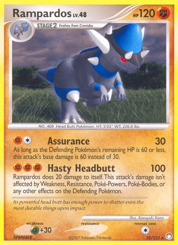 Rampardos (33/123) [Diamond & Pearl: Mysterious Treasures]