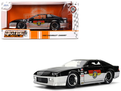 1985 Chevrolet Camaro Z28 "Mickey Thompson" Black and Silver Metallic "Bigtime Muscle" Series 1/24 Diecast Model Car by Jada  free shipping USA
