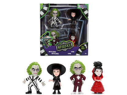 Set of 4 Diecast Figures "Beetlejuice" (1988) Movie "Metalfigs" Series by Jada  free shipping USA