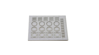 Noch 14218 HO Scale Manholes & Drain Covers Laser-Cut Kit, 25pc