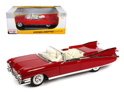 1959 Cadillac Eldorado Biarritz Red 1/18 Diecast Model Car by Maisto  free shipping USA