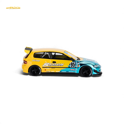 (Pre-Order) ET Model Pandem Civic EG6 Mk5 Rocket Bunny - Spoon Blue 1:64