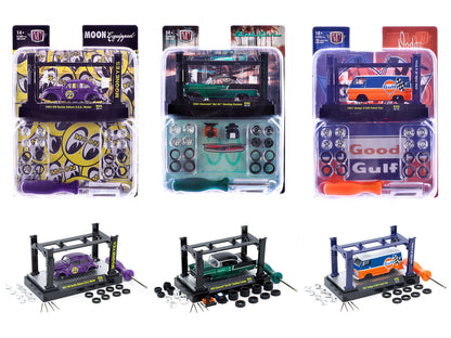 Model Kit 3 piece Car Set Release 80 Limited Edition to 9600 pieces Worldwide 1/64 Diecast Model Cars by M2 Machines  free shipping USA