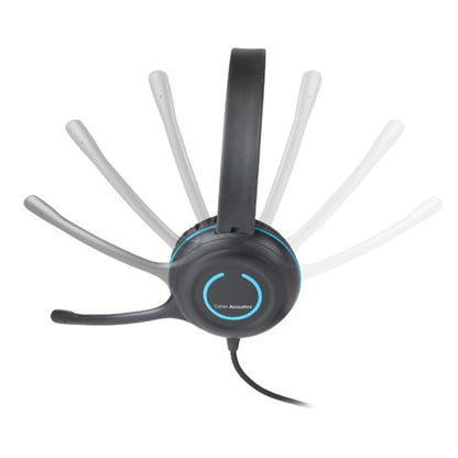 Cyber Acoustics - AC-5008 USB Stereo Headset by Level Up Desks