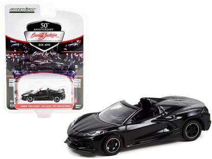2020 Chevrolet Corvette C8 Stingray Convertible Black (Lot #3003) Barrett Jackson "Scottsdale Edition" Series 8 1/64 Diecast Model Car by Greenlight  free shipping USA
