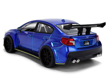 2016 Subaru WRX STI Widebody Blue Metallic "JDM Tuners" Series 1/24 Diecast Model Car by Jada