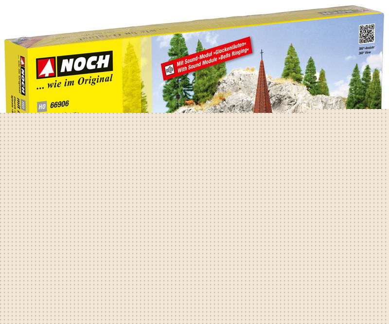 Noch 66906 HO Scale St. George Church w/Bell Sound Unit -- Laser-Cut Kit