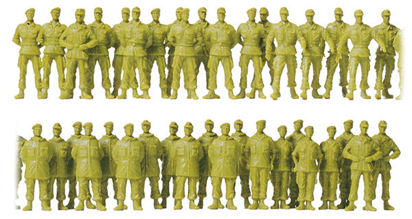 Preiser 16543 HO Scale Military - Modern German Army (BW) - Unpainted