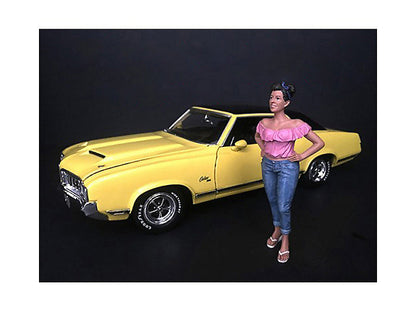 "Hanging Out II" Gloria Figurine for 1/18 Scale Models by American Diorama  free shipping USA