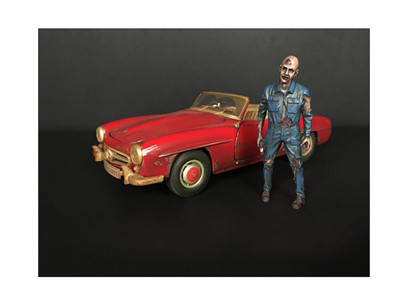 Zombie Mechanic Figurine I for 1/24 Scale Models by American Diorama  free shipping USA