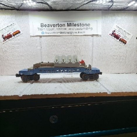 LIONEL MISSLE FIRING CAR 4 MISSLES VARIATION (A) WHITE LETTERED CONSOLE 60-64