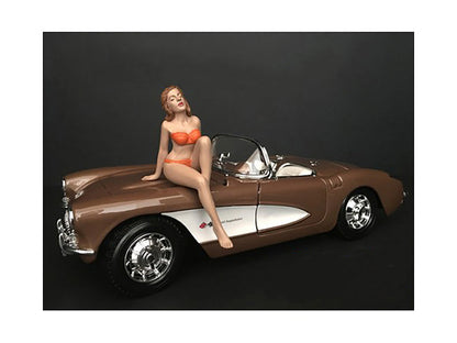 November Bikini Calendar Girl Figurine for 1/18 Scale Models by American Diorama  free shipping USA