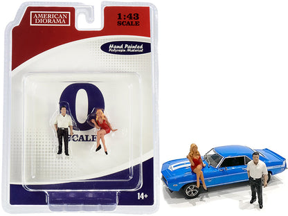 70s Style Two Figurines Set II for 1/43 Scale Models by American Diorama  free shipping USA