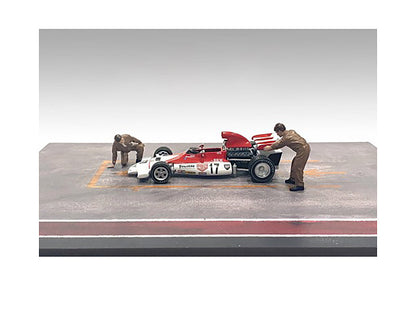 "Race Day" Two Diecast Figures Set 5 for 1/43 Scale Models by American Diorama  free shipping USA