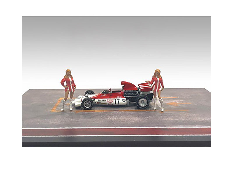 "Race Day" Two Diecast Figures Set 6 for 1/43 Scale Models by American Diorama  free shipping USA